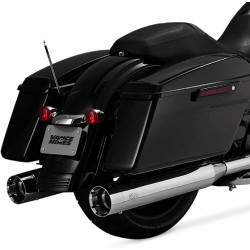 PartzBiz HD 16650 - Vance & Hines Chrome 450 Titan Slip On ท่อไอเสีย Harley Touring '17+