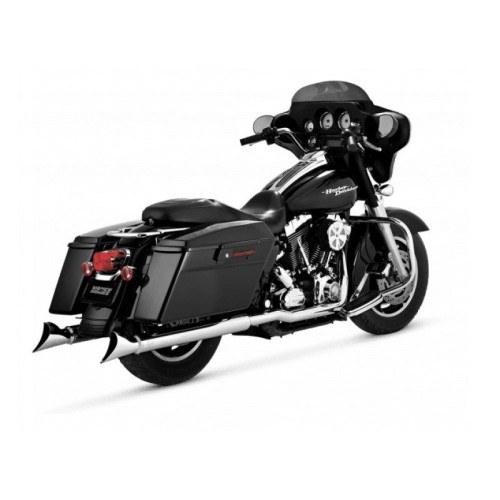 PartzBiz HD: 3454461-Vance & Hines ท่อไอเสีย Chrome True Dresser Duals Header 95-08 Harley Touring