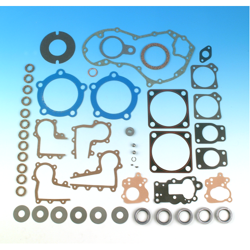 PartzBiz HD: 3449596-James Complete Engine Copper Head Gaskets Kit 1936-1947 Harley Knucklehead EL FL