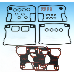 PartzBiz HD 17042-92 - James Rocker Box Gasket Complete Kit 1992-Up Harley Evo Big Twin JGI-17042-92
