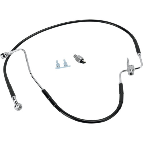 PartzBiz HD: 3475605-43 5/8” Standard Length Black Vinyl Brake Rear Line Kit Harley Softail 08-10 PartzBiz HD: 3475605-43 5/8” Standard Length Black Vinyl Brake Rear Line Kit Harley Softail 08-10
