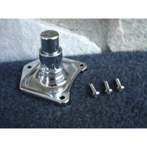 PartzBiz HD: 3451578-Mid USA Chrome ฝาครอบโซลินอยด์สตาร์ทเตอร์ Harley Big Twin 1991-2017