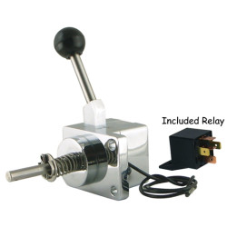 PartzBiz HD 17780 - V-Factor Chrome Action Starter Solenoid Lever Switch Harley Big Twin 4 Speed