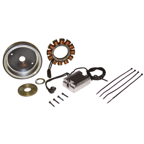 PartzBiz HD: 3460008-High Performance Chrome 32 Amp Charging System 70-99 Harley Evo Shovelhead BT