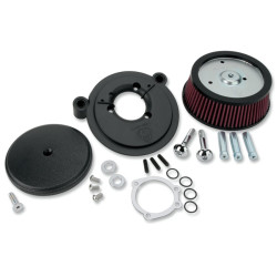 PartzBiz HD 18-326 - Arlen Ness Black Stage 1 Big Sucker Air Cleaner Intake Kit Harley 99-17 Twin Cam
