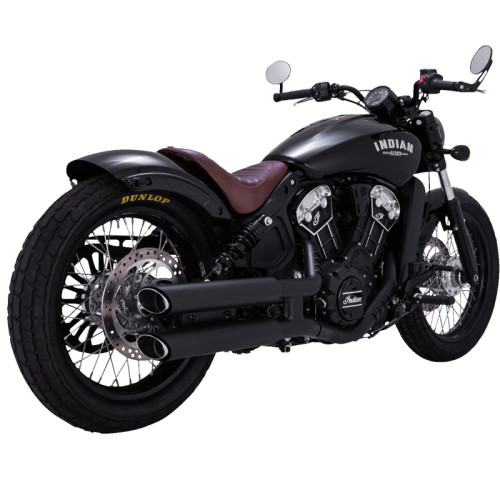 PartzBiz HD: 3487030-Vance & Hines Chrome Twin Slash Slip On ท่อไอเสีย Indian Scout 15+