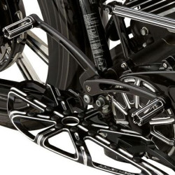 PartzBiz HD 19-761 - Arlen Ness Radius Heel Toe Shifter Lever Black +1” Harley Touring Softail 97+