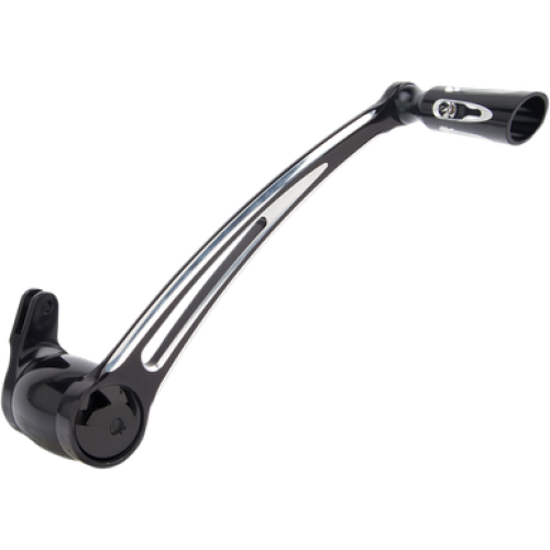 PartzBiz HD: 3486156-Arlen Ness Deep Cut Brake Arm Lever Black Billet Peg +1” Harley Touring 14-19