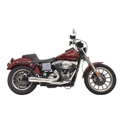 PartzBiz HD 1D5C - Bassani Road Rage Ripper 2 Into 1 ท่อไอเสีย Chrome Harley Dyna 93-05