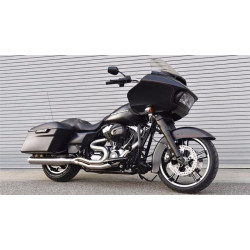 PartzBiz HD 1F18SS - 4” Bassani Road Rage 3 III Stainless Steel 2 into 1 Exhaust Pipe Harley Touring