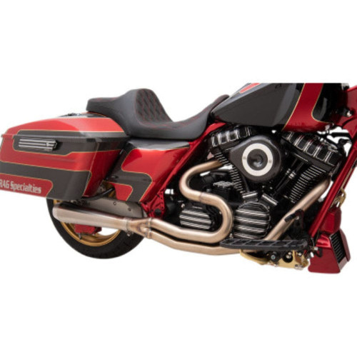 PartzBiz HD: 3443037-Bassani Road Rage 3 Stainless Steel Exhaust System Pipes Short Harley Touring M8