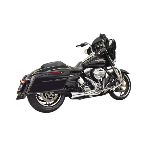 PartzBiz HD: 3469667-Bassani Chrome Road Rage 2 เป็น 1 ระบบท่อไอเสียสั้น 95-16 Harley Touring