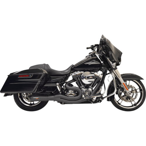 PartzBiz HD: 3489213-ชุดท่อไอเสีย Bassani Mega Road Rage II 2-in-1 สีดำ 4‚” Mid Harley Touring 99-06