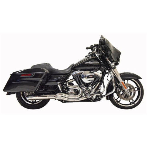 PartzBiz HD: 3476609-Chrome Bassani 2 เป็น 1 Road Rage Hot Rod ผลิตภัณฑ์ระบบท่อไอเสีย Harley Touring