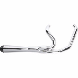 PartzBiz HD 1FXRF - Chrome Bassani 2 เป็น 1 Road Rage Exhaust Pipe FXR Floorboards หรือ Mid Controls