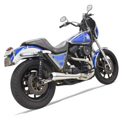 PartzBiz HD 1FXRSS - Bassani Stainless Steel 2 ออก 1 Road Rage III SS 3 ท่อไอเสียเต็มท่อ FXR