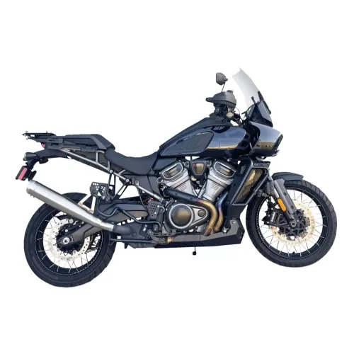 PartzBiz HD: 3489463-Bassani 4” Stainless Steel Slip-On Megaphone Muffler Slash-Cut Harley 1250 21+