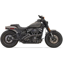 PartzBiz HD 1S21FB - Bassani Black Radius Street Sweeper Exhaust Headers Pipes 2018-21 Harley Softail