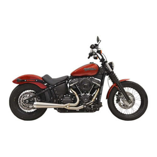PartzBiz HD: 3444149-Bassani Stainless Road Rage 3 2-1 ท่อไอเสียระบบ Harley Softail M8