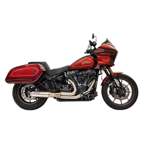 PartzBiz HD: 3478504-Bassani 2 Into 1 Road Rage Super Bike ระบบท่อไอเสียสแตนเลส Harley Softail M8