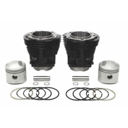 PartzBiz HD 2-Nov - แบบจำลองกระบอกสูบลูกสูบมาตรฐาน Bore 74ci 8.5: 1 Panhead Harley 1948-1965 FLH