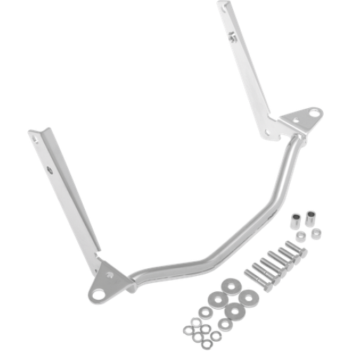 PartzBiz HD: 3445930-Chrome Passing Lamp Light Bar Mount Harley 2002-2017 Softail Fatboy & Heritage