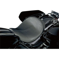 PartzBiz HD 21-414 - Danny Grey Plain Smooth Speedcradle Solo Seat ปี 2008-2020 สำหรับ Harley Touring Bagger