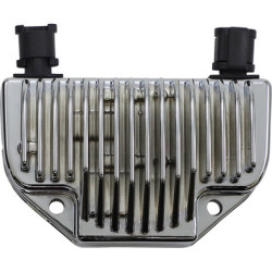PartzBiz HD 2112-1045 - Drag Chrome Premium Voltage Regulator 40 แอมป์ Harley 2008-2017 Dyna OEM 74531-08
