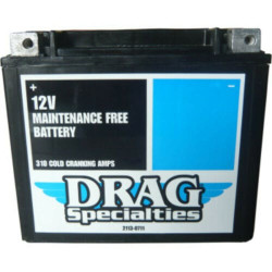 PartzBiz HD 2113-0711 - Drag Battery AGM Glass Mat Motorcycle Harley Softail FXR Sportster Shovelhead
