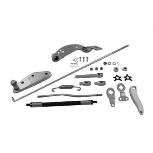 PartzBiz HD: 3445776-Chrome Mechanical Brake Control Kit 1936-1957 Harley Knucklehead Panhead FL U EL