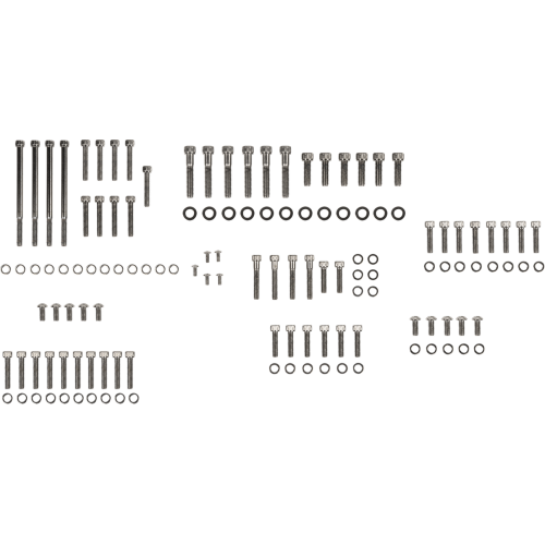 PartzBiz HD: 3488149-Drag Engine Case Socket Bolt Kit Black Knurled Harley Softail Dyna 07-17