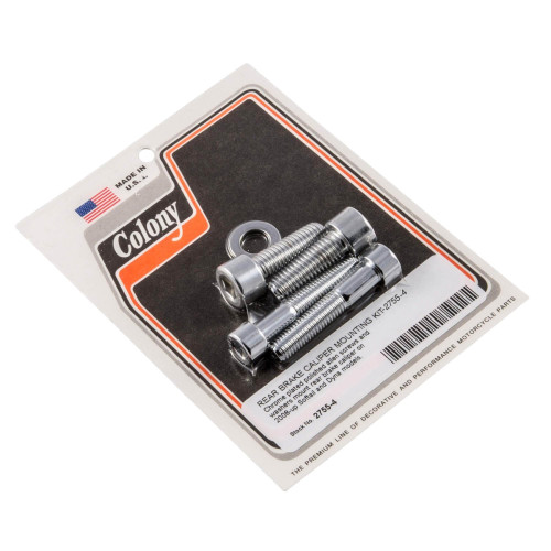PartzBiz HD: 3445078-Chrome Allen Head Mounting Kit Rear Brake Caliper 2008+ Harley Softail Dyna PartzBiz HD: 3445078-Chrome Allen Head Mounting Kit Rear Brake Caliper 2008+ Harley Softail Dyna
