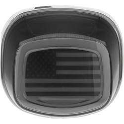 PartzBiz HD 2926 - Kuryakyn Tracer US Flag LED ไฟท้ายควันเลนส์ใบอนุญาต Light Harley Touring