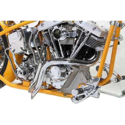 PartzBiz HD: 3441405-1 3/4‚” LAF LAF Chrome Y ท่อลากร่างลงท่อไอเสีย 71-84 Harley Shovelhead