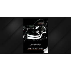 PartzBiz HD 300-0121 - Rinehart Churchill 2 Into 2 Black Pipes Tips Full Exhaust Harley Softail 86-17