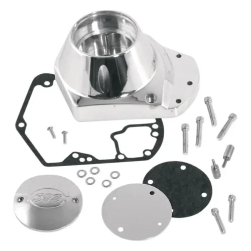 PartzBiz HD: 3478697-S&S Cycle Polished Billet Cam Cover Kit 6061 Aluminum Harley Big Twin 73-92