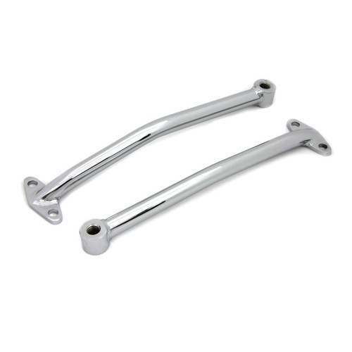 PartzBiz HD: 3441248-Smooth Chrome บังโคลนหลัง Struts รองรับชุดรั้ง Harley Chopper แบบกำหนดเอง