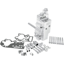 PartzBiz HD 31-6203 - S&S Polished Billet Aluminum Oil Pump Kit Harley Shovelhead Evo Evolution
