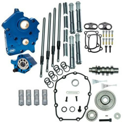 PartzBiz HD 310-1005 - S&S M8 Cam Plate Oil Pump Kit Package Chrome 465G Gear Harley Touring Softail