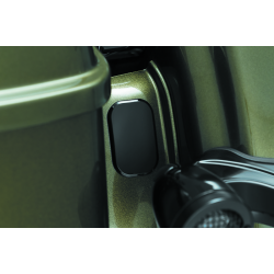 PartzBiz HD 3109 - Kuryakyn ด้านหลังสีดำ Fender เสาอากาศรูฟิลเลอร์ปลั๊ก Harley 06-20 Touring