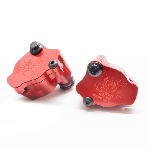 PartzBiz HD: 3490878-Feuling Cylinder Head Breathers Aluminum Red Pair Set Kit Harley M8 M-Eight