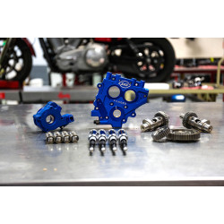 PartzBiz HD 330-0540 - S&S 509C Chain Drive Camshaft Cam Chest Plate Oil Pushrod Kit Harley 99-06 .509