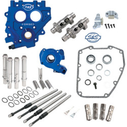 PartzBiz HD 330-0543 - S&S 585CE Easy Chain Drive Camshaft Cam Chest Plate Pushrod Kit Harley 99-06 585