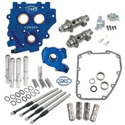 PartzBiz HD 330-0546 - S&S 585CE Easy Chain Drive Camshaft Cam Chest Plate Pushrod Kit Harley 06-17 585