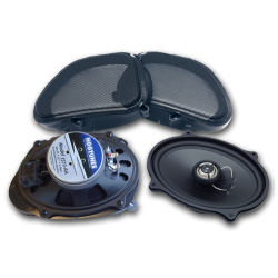 PartzBiz HD 3572-AA - Hogtunes 5x7 Gen3 ด้านหน้าลำโพงย่างตะแกรง Harley Road Glide 06-13