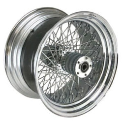 PartzBiz HD 36-414 - Ultima Chrome Billet 18” x 8.5” 80 Spoke Rear Wheel Harley Custom 250mm Chopper