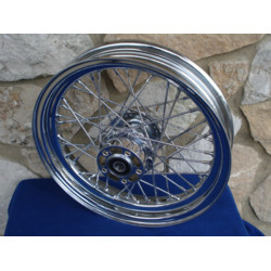PartzBiz HD 36-734 - Chrome 16 x 3” 40 Spoke Rear Wheel Rim 00-05 Harley Sportster XL Softail Dyna