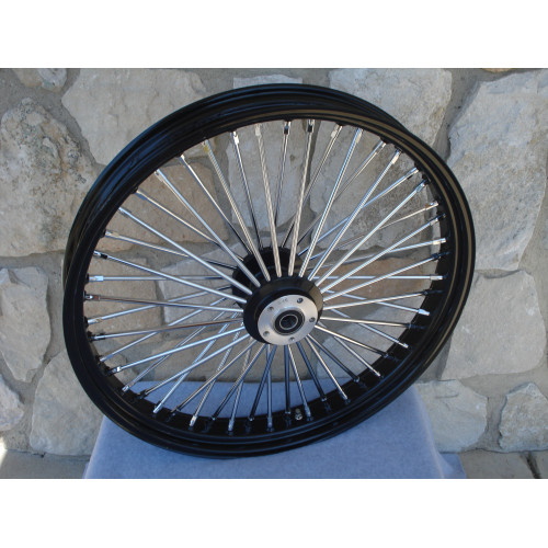 PartzBiz HD: 3473359-30” x 4” 48 Fat King Spoke Front Wheel Black Rim Dual Disc Harley Touring Custom PartzBiz HD: 3473359-30” x 4” 48 Fat King Spoke Front Wheel Black Rim Dual Disc Harley Touring Custom