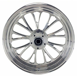 PartzBiz HD 37-627 - New Ultima Manhattan Polished Billet Aluminum 18” X 3.5” Rear Wheel Rim Harley