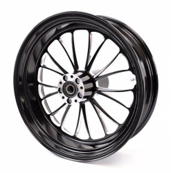 PartzBiz HD 37-674 - Ultima Manhattan Black Billet Aluminum 18 5.5 Rear Wheel Harley Chopper Bobber PartzBiz HD 37-674 - Ultima Manhattan Black Billet Aluminum 18 5.5 Rear Wheel Harley Chopper Bobber